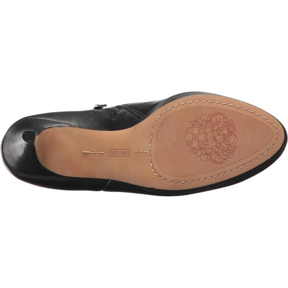 Vince Camuto Women's Black Nappa Closed Pointed Toe High Heel Elvin Bootie - Picture 4 of 8